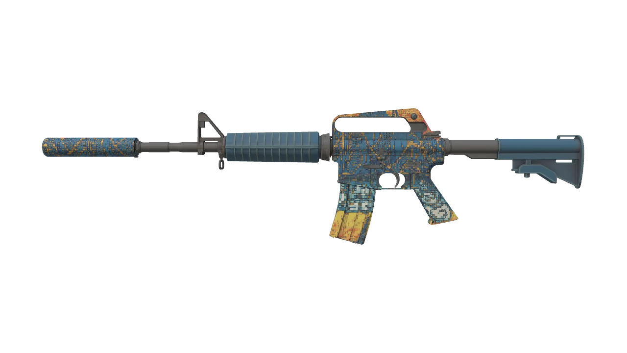 M4A1-S | Solitude seed #154, front
