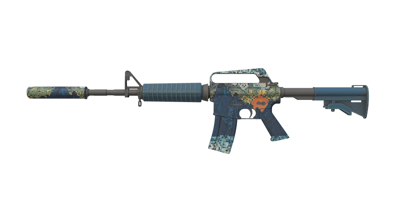 M4A1-S | Solitude seed #156, front