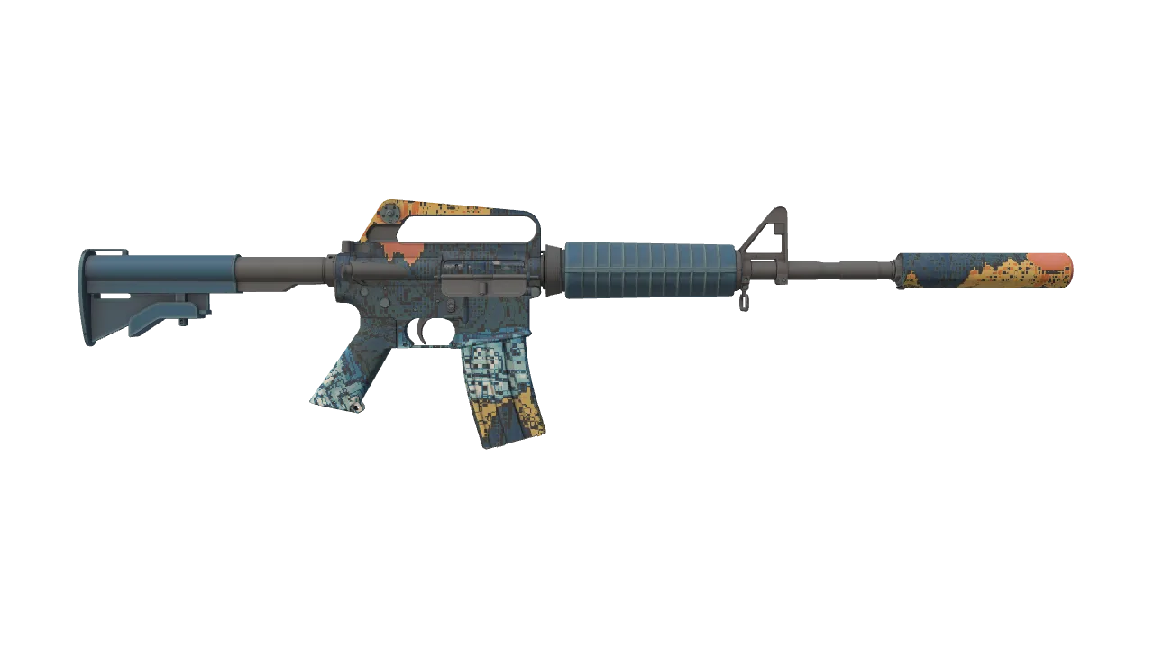 M4A1-S | Solitude seed #164, back