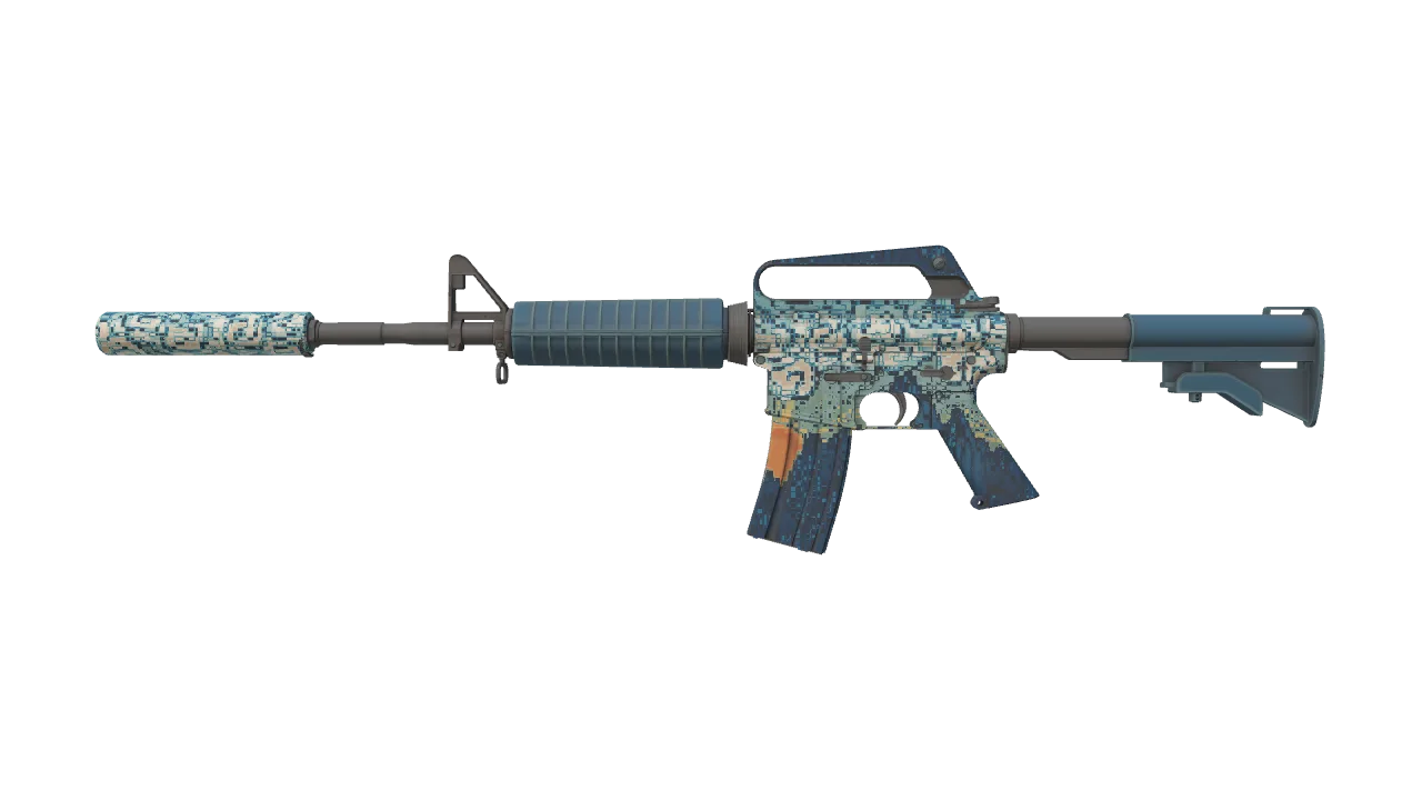 M4A1-S | Solitude seed #165, front
