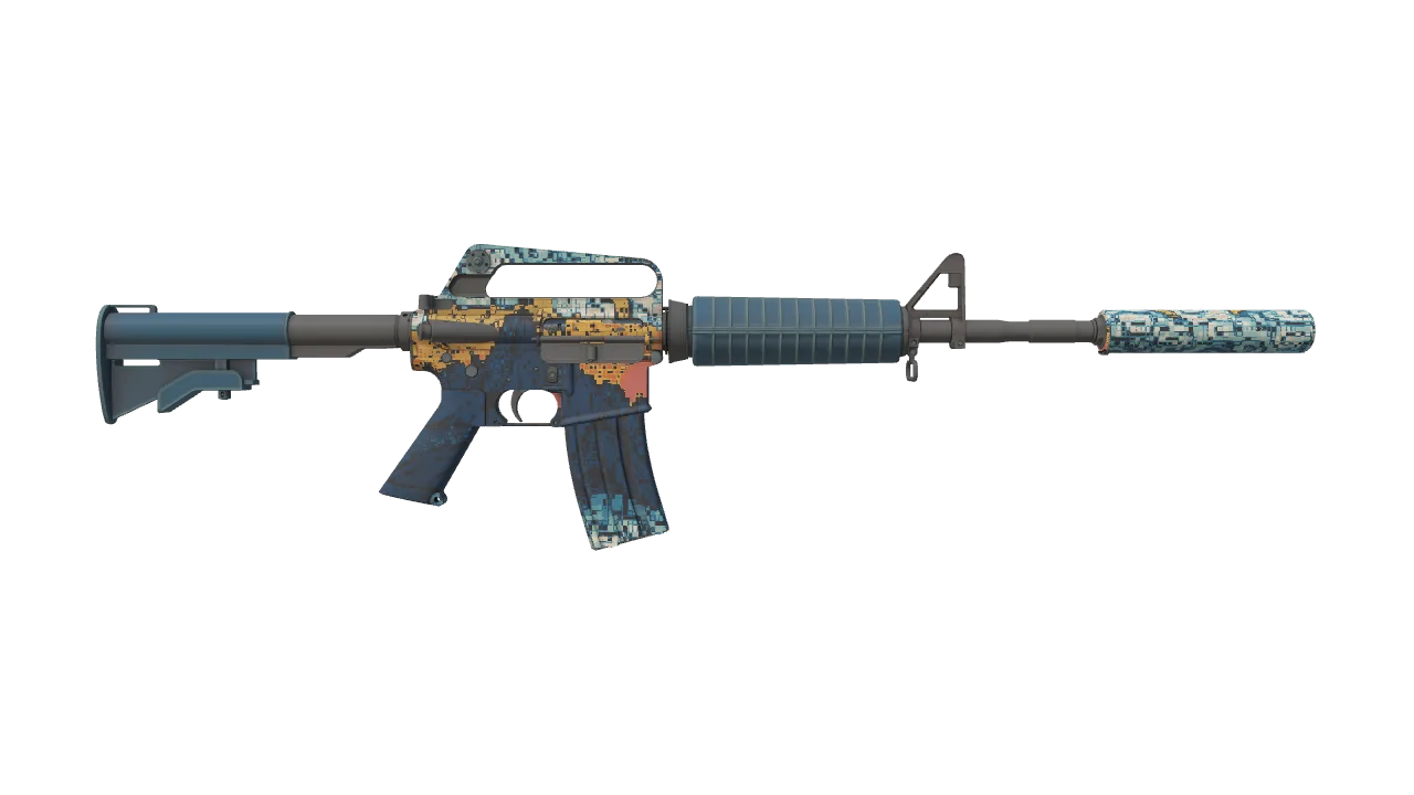 M4A1-S | Solitude seed #166, back