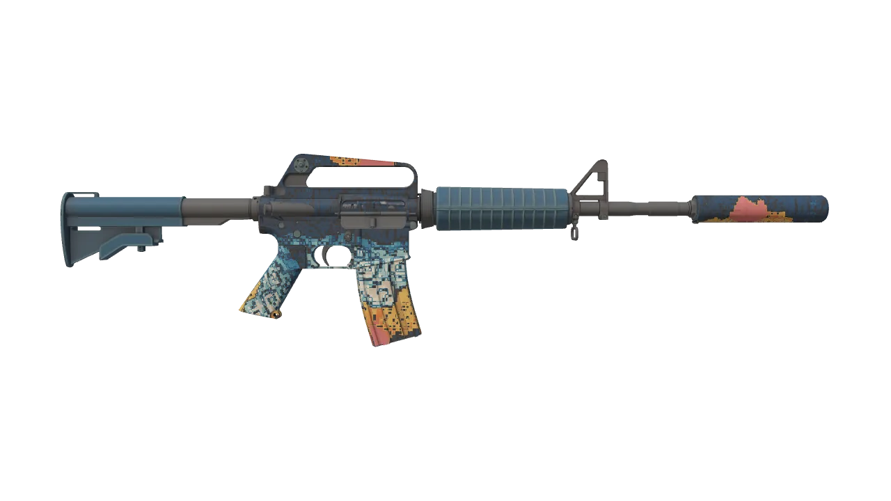 M4A1-S | Solitude seed #173, back