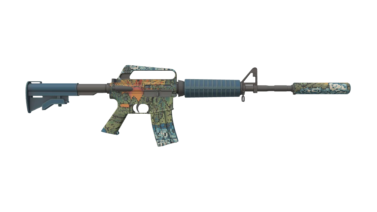 M4A1-S | Solitude seed #177, back