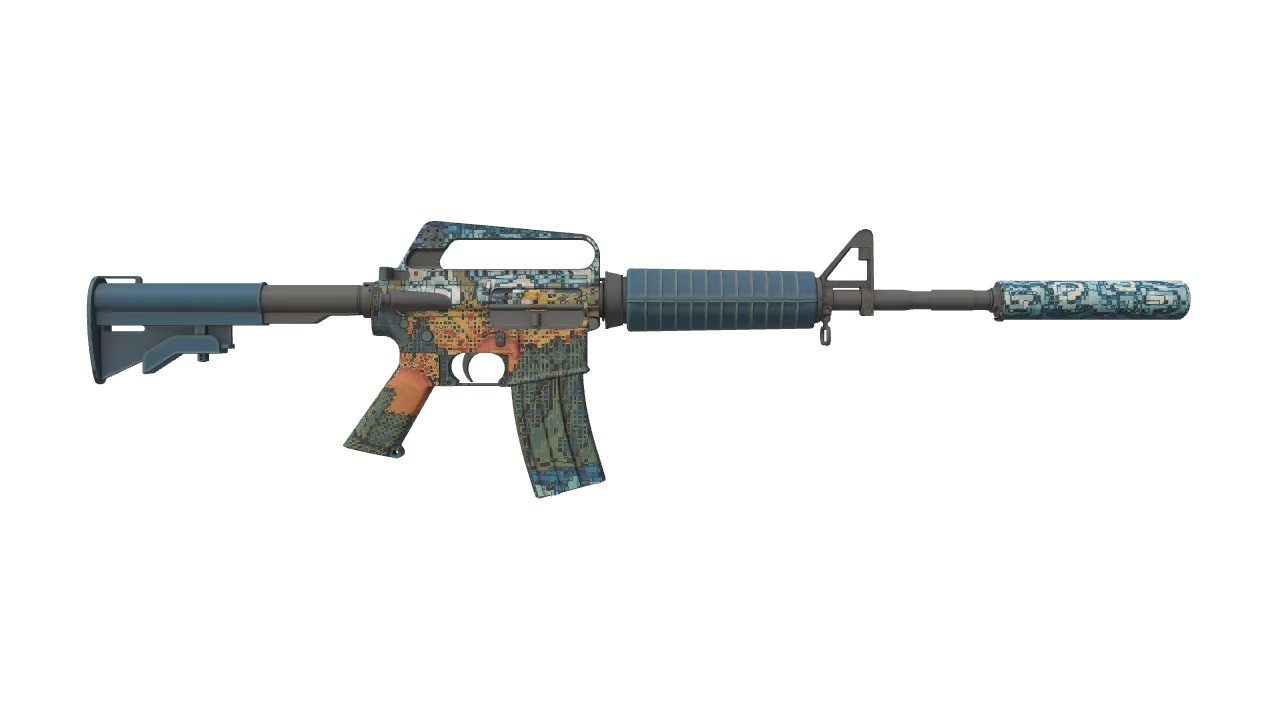 M4A1-S | Solitude seed #184, back