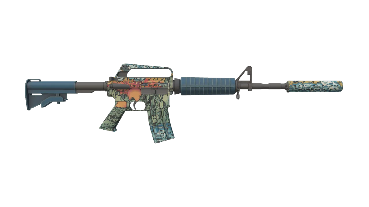M4A1-S | Solitude seed #186, back