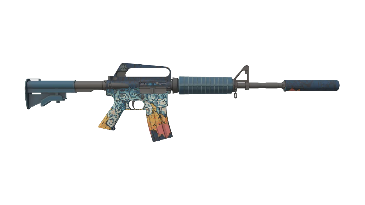 M4A1-S | Solitude seed #187, back