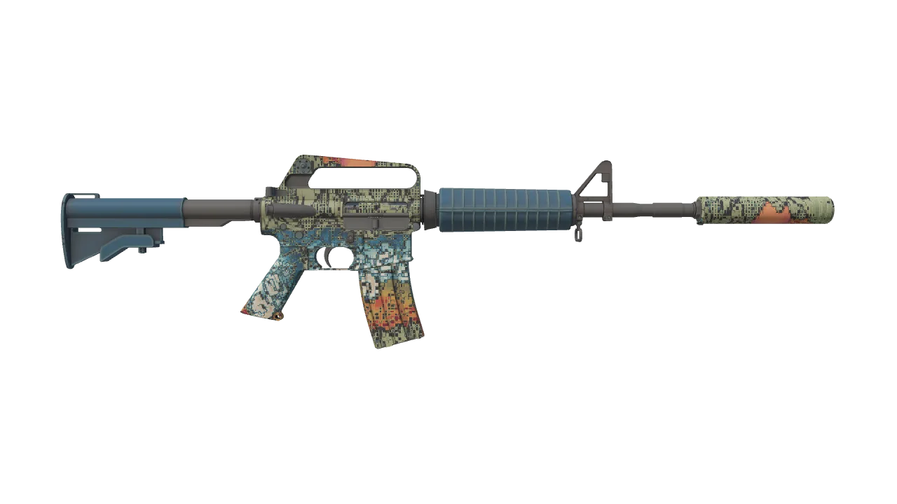 M4A1-S | Solitude seed #194, back