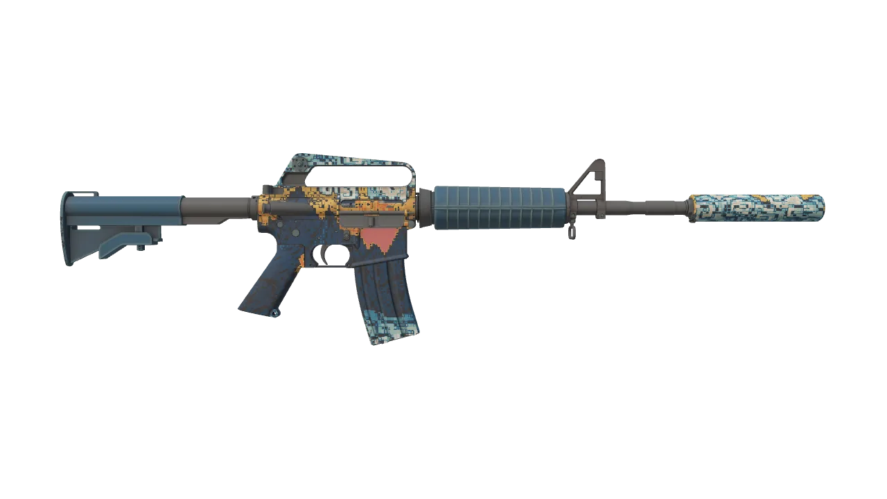 M4A1-S | Solitude seed #195, back