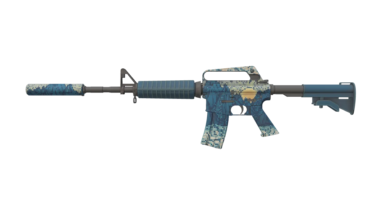 M4A1-S | Solitude seed #201, front