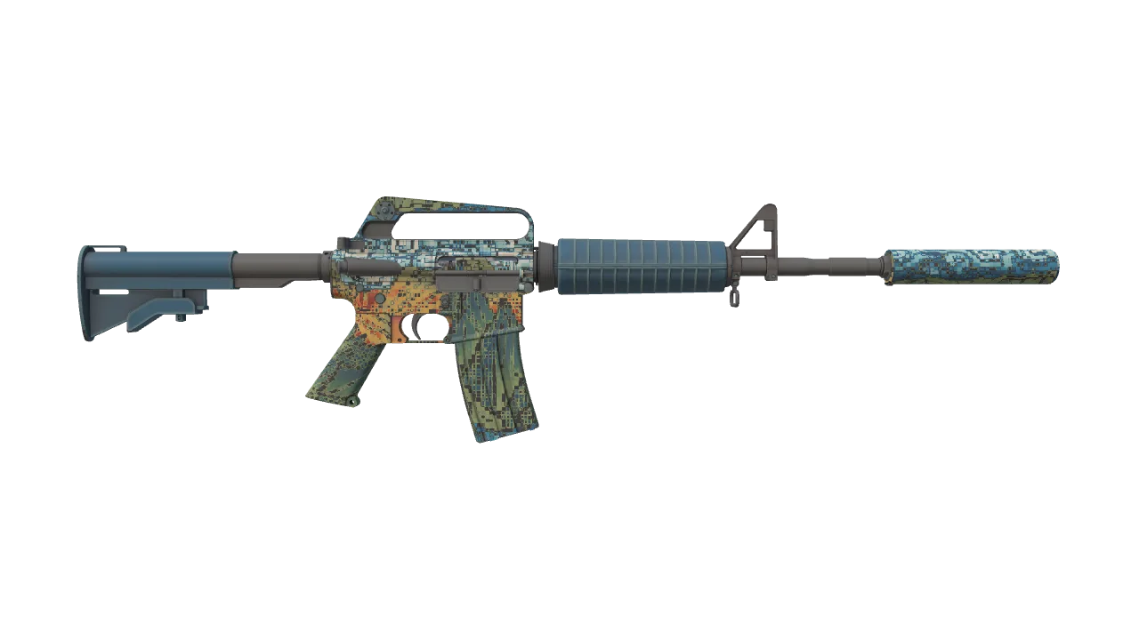 M4A1-S | Solitude seed #205, back