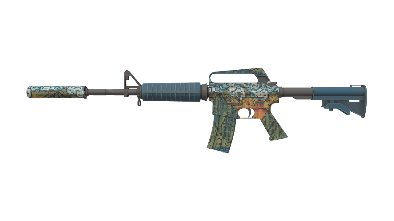 M4A1-S | Solitude seed #205, front