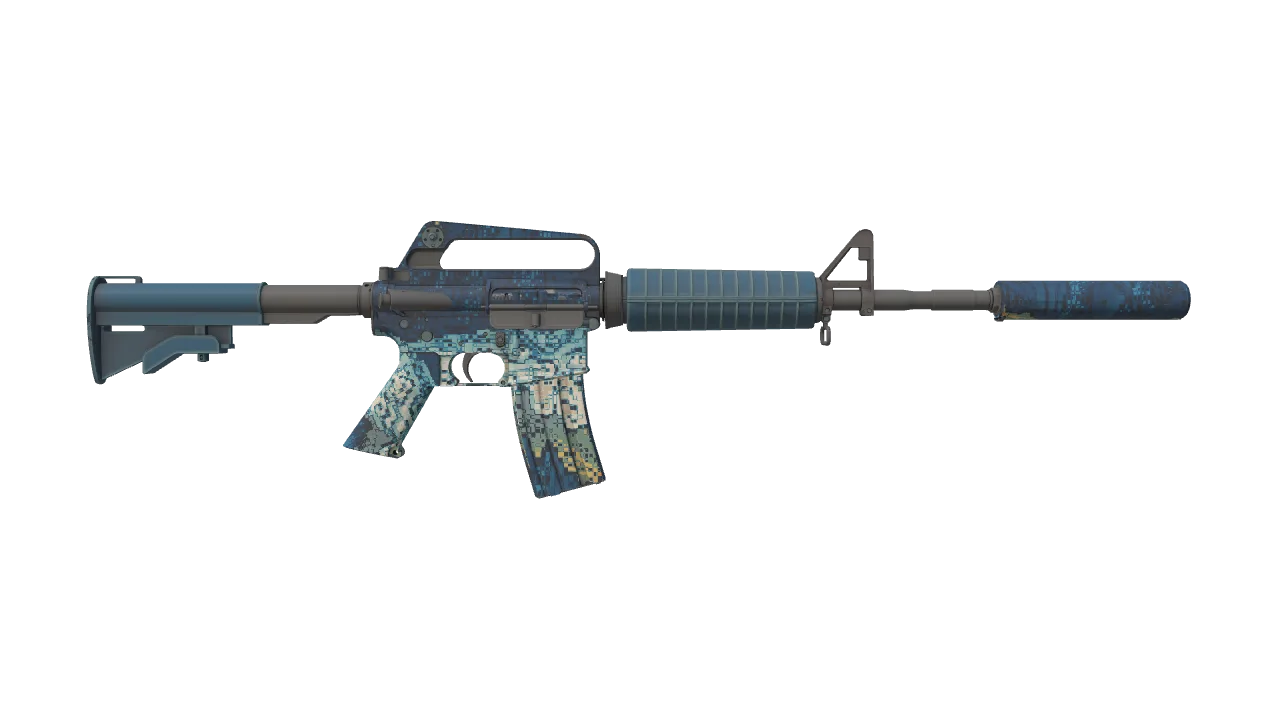 M4A1-S | Solitude seed #206, back