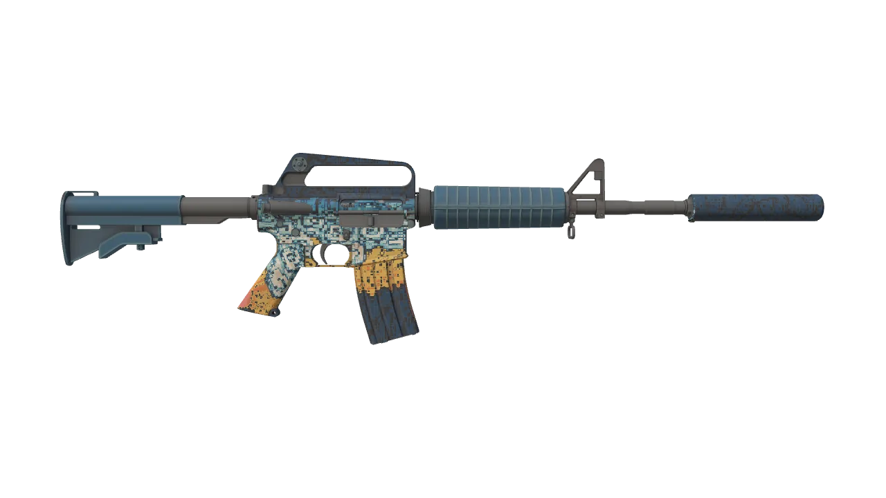 M4A1-S | Solitude seed #208, back