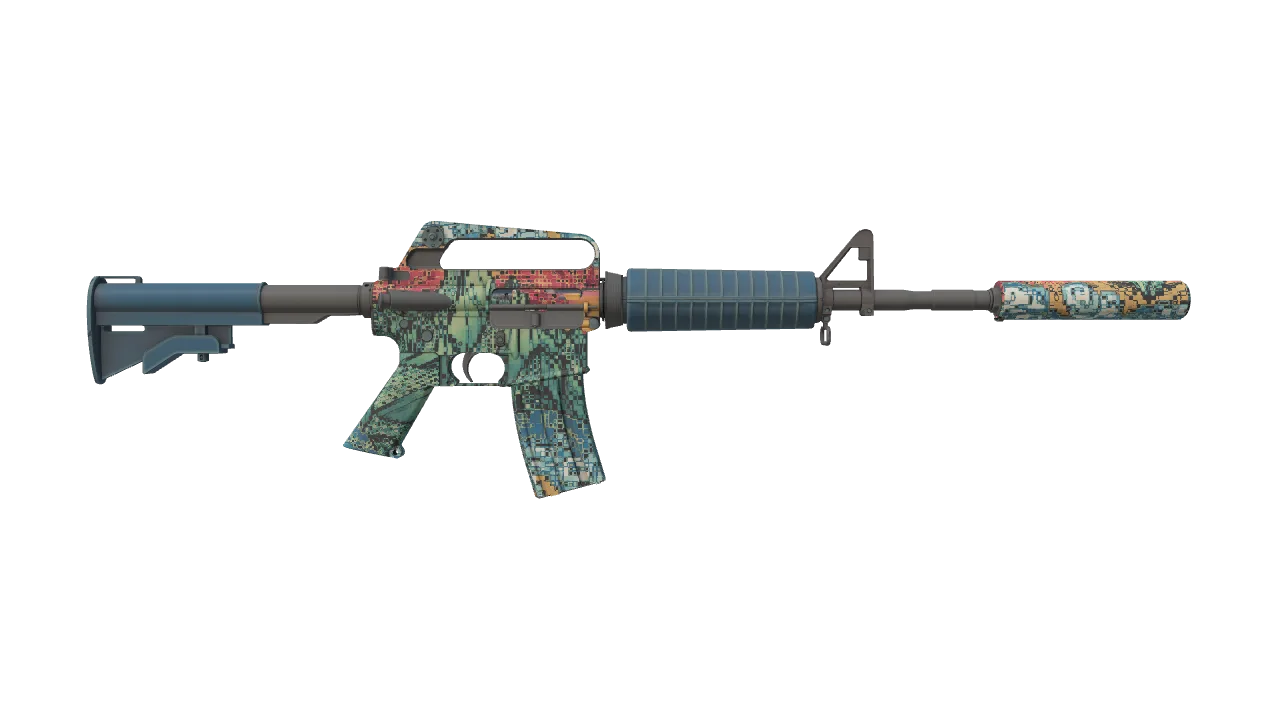 M4A1-S | Solitude seed #211, back