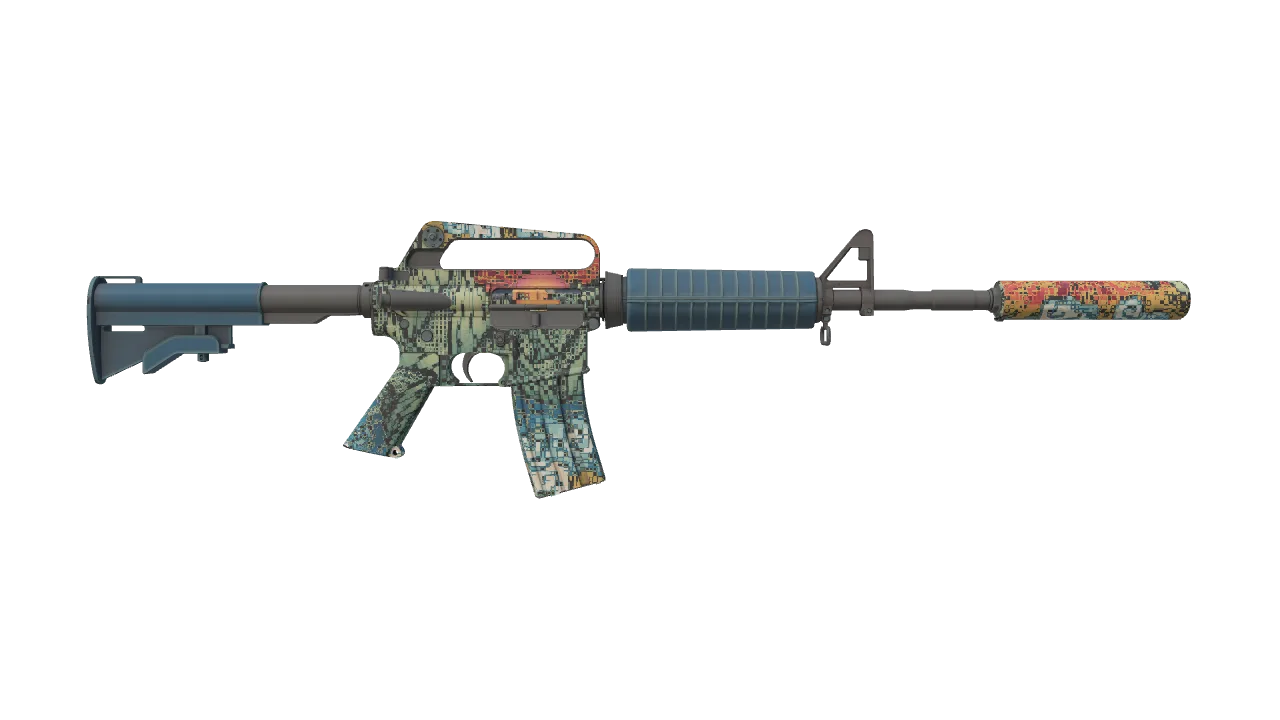 M4A1-S | Solitude seed #212, back