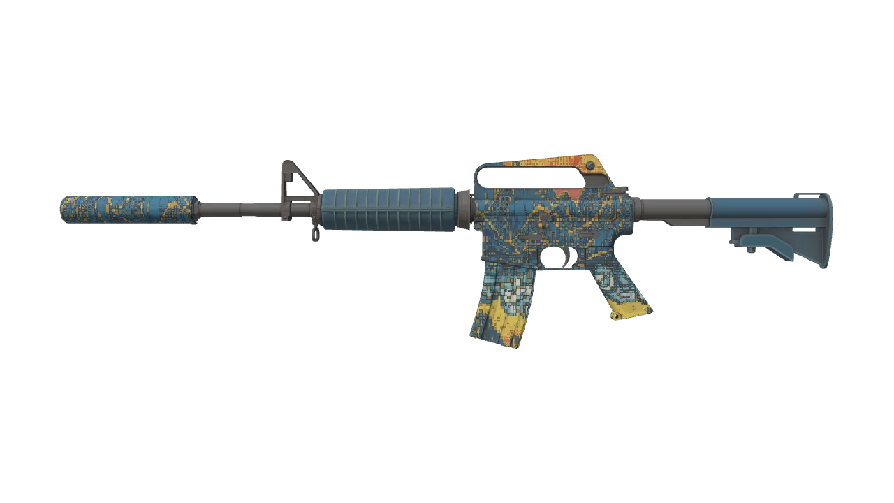 M4A1-S | Solitude seed #220, front