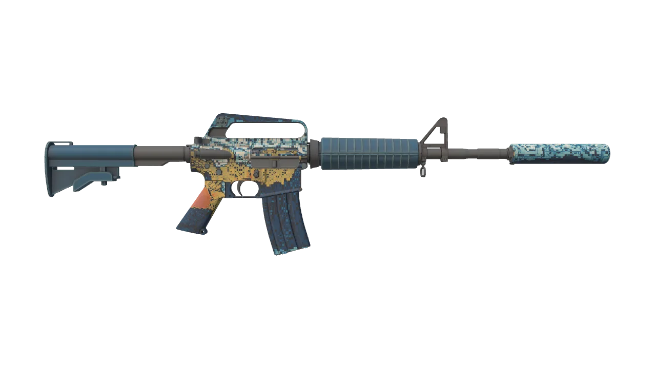 M4A1-S | Solitude seed #221, back