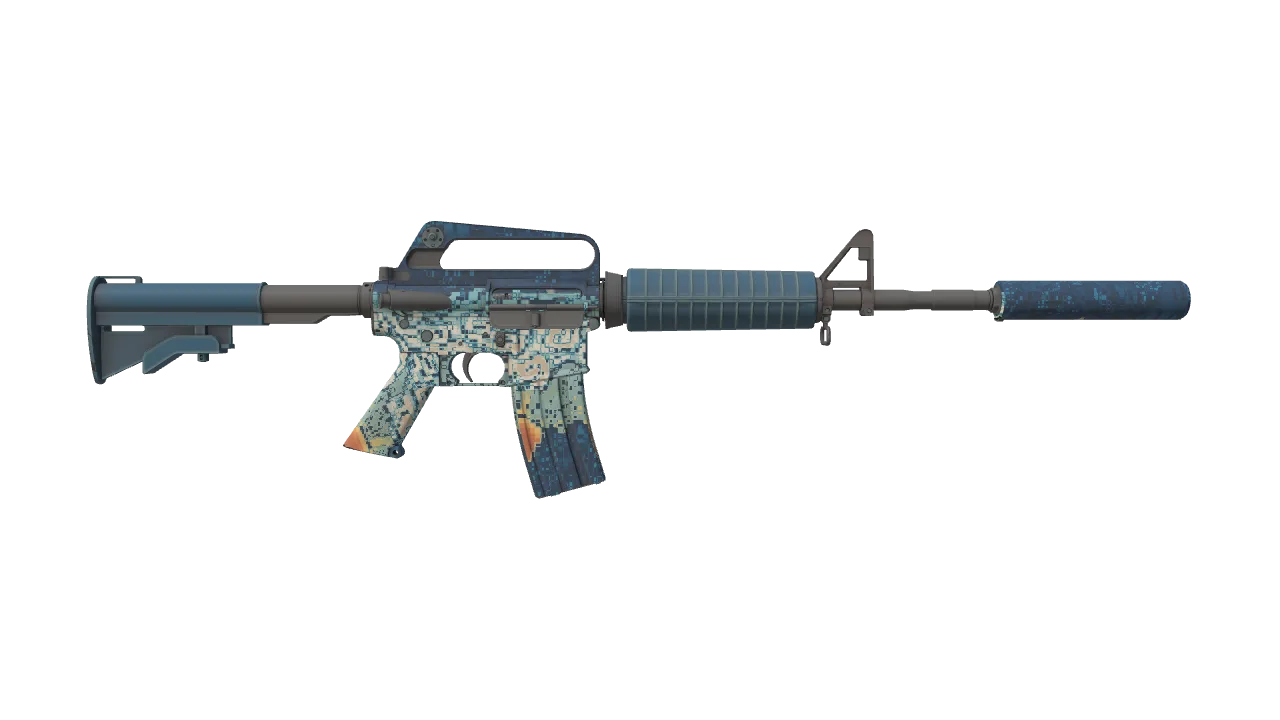 M4A1-S | Solitude seed #224, back
