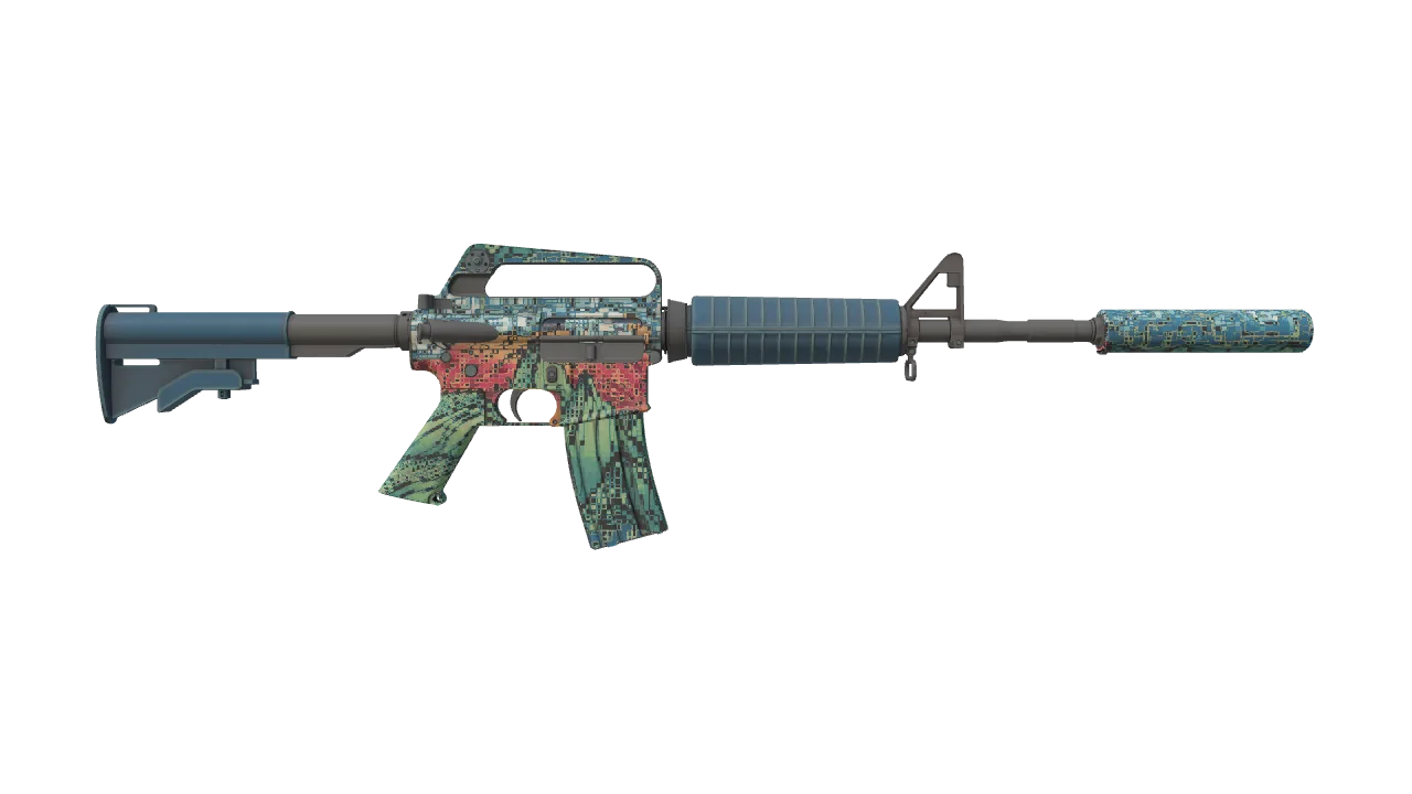 M4A1-S | Solitude seed #227, back