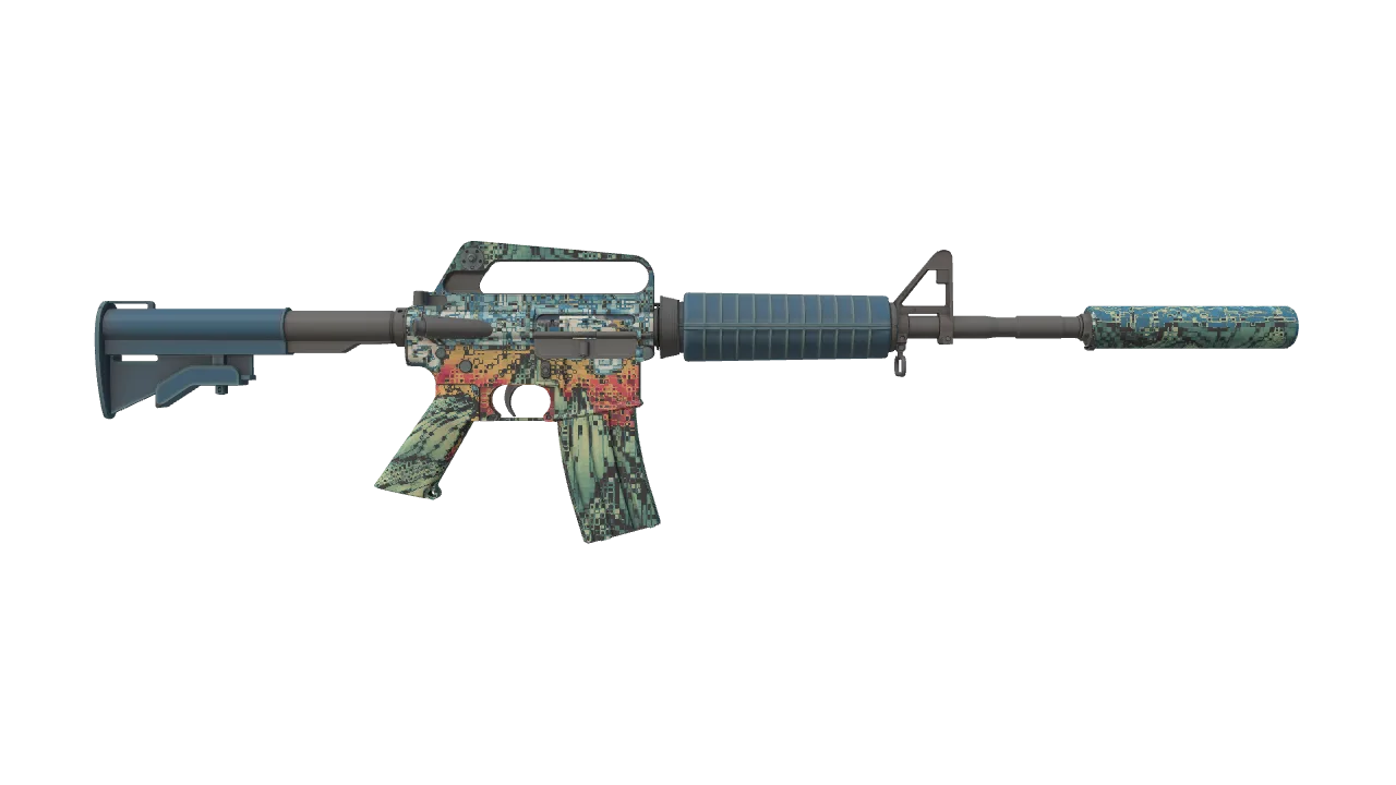 M4A1-S | Solitude seed #231, back