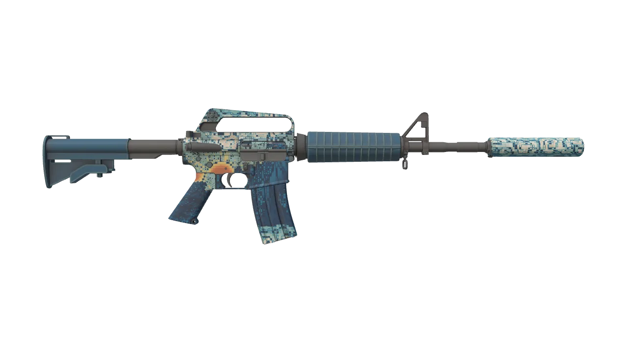 M4A1-S | Solitude seed #232, back