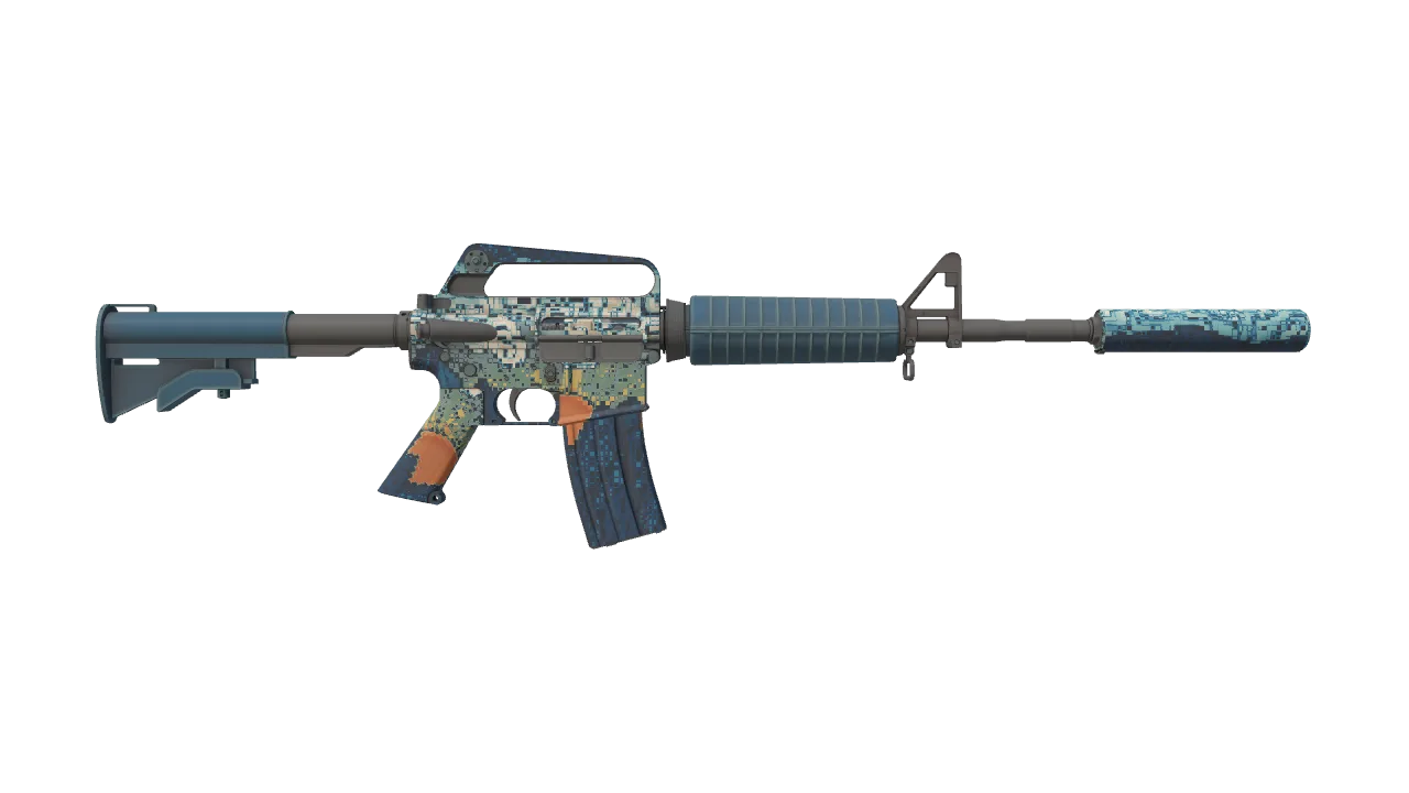 M4A1-S | Solitude seed #242, back