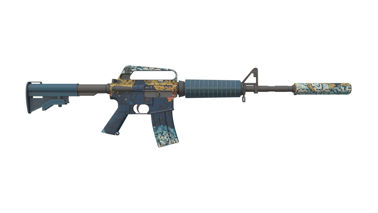 M4A1-S | Solitude seed #244, back