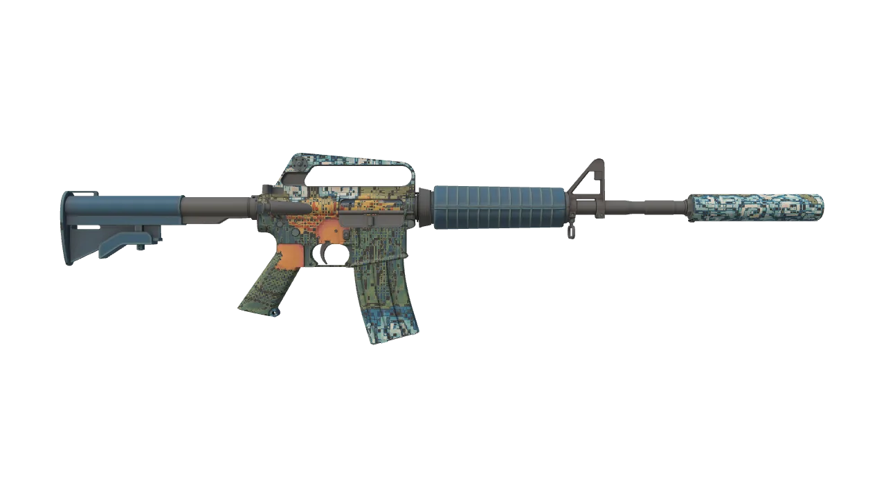 M4A1-S | Solitude seed #247, back