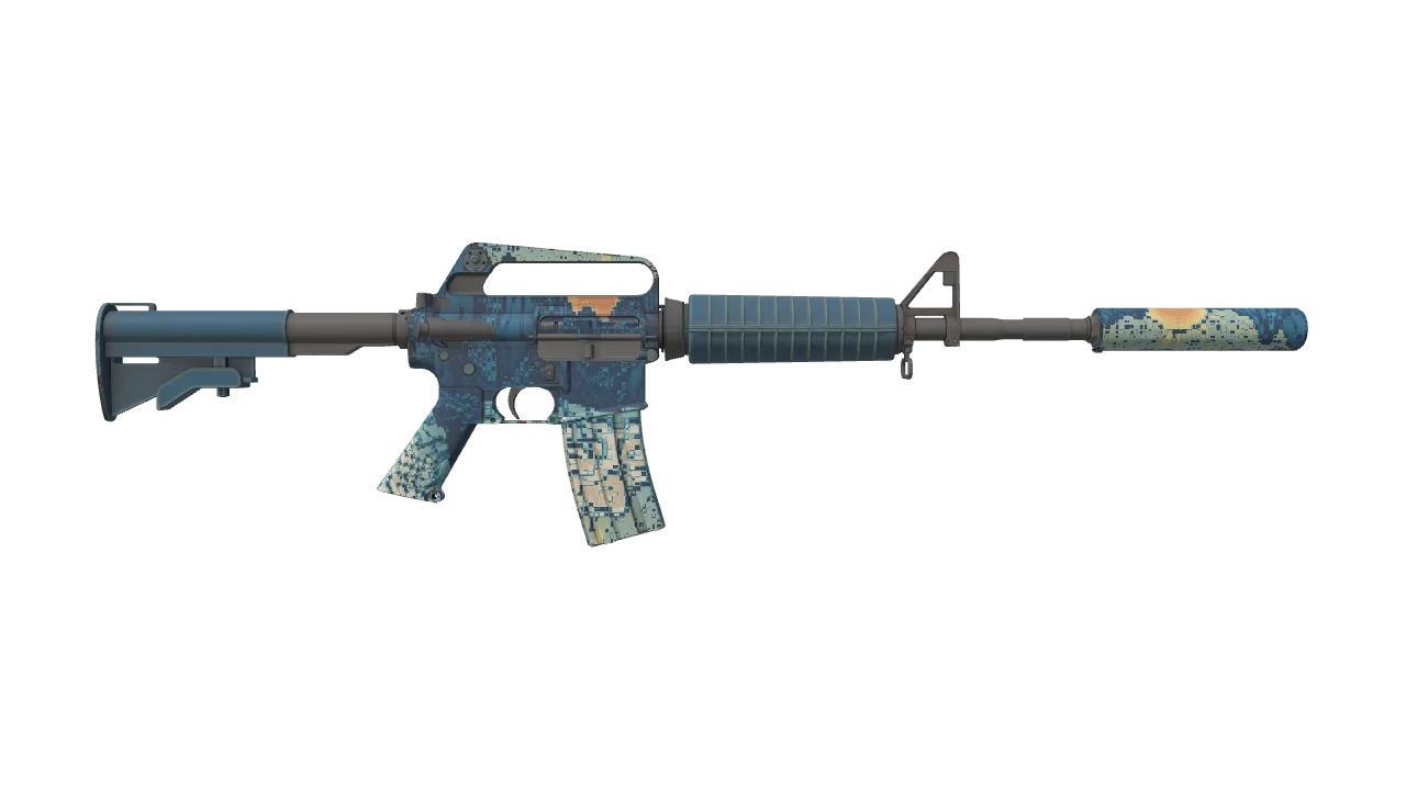 M4A1-S | Solitude seed #25, back