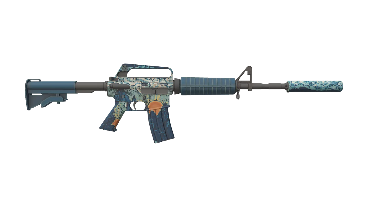 M4A1-S | Solitude seed #255, back