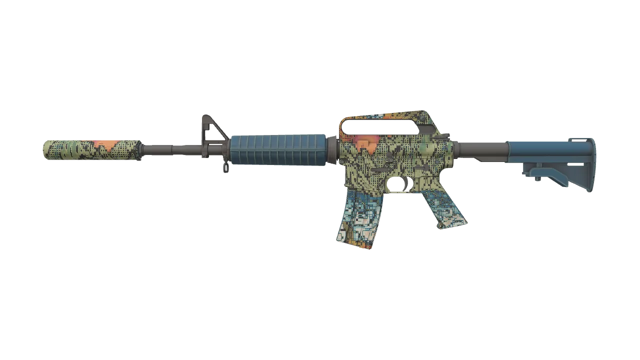 M4A1-S | Solitude seed #256, front