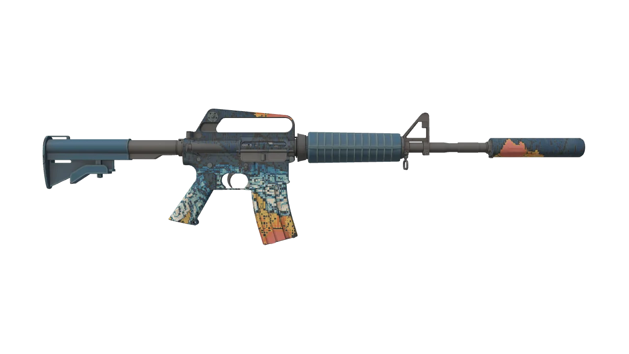 M4A1-S | Solitude seed #258, back