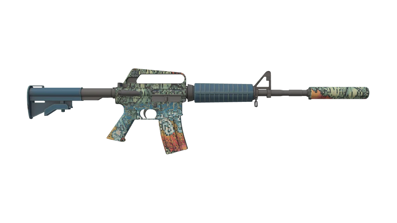 M4A1-S | Solitude seed #261, back