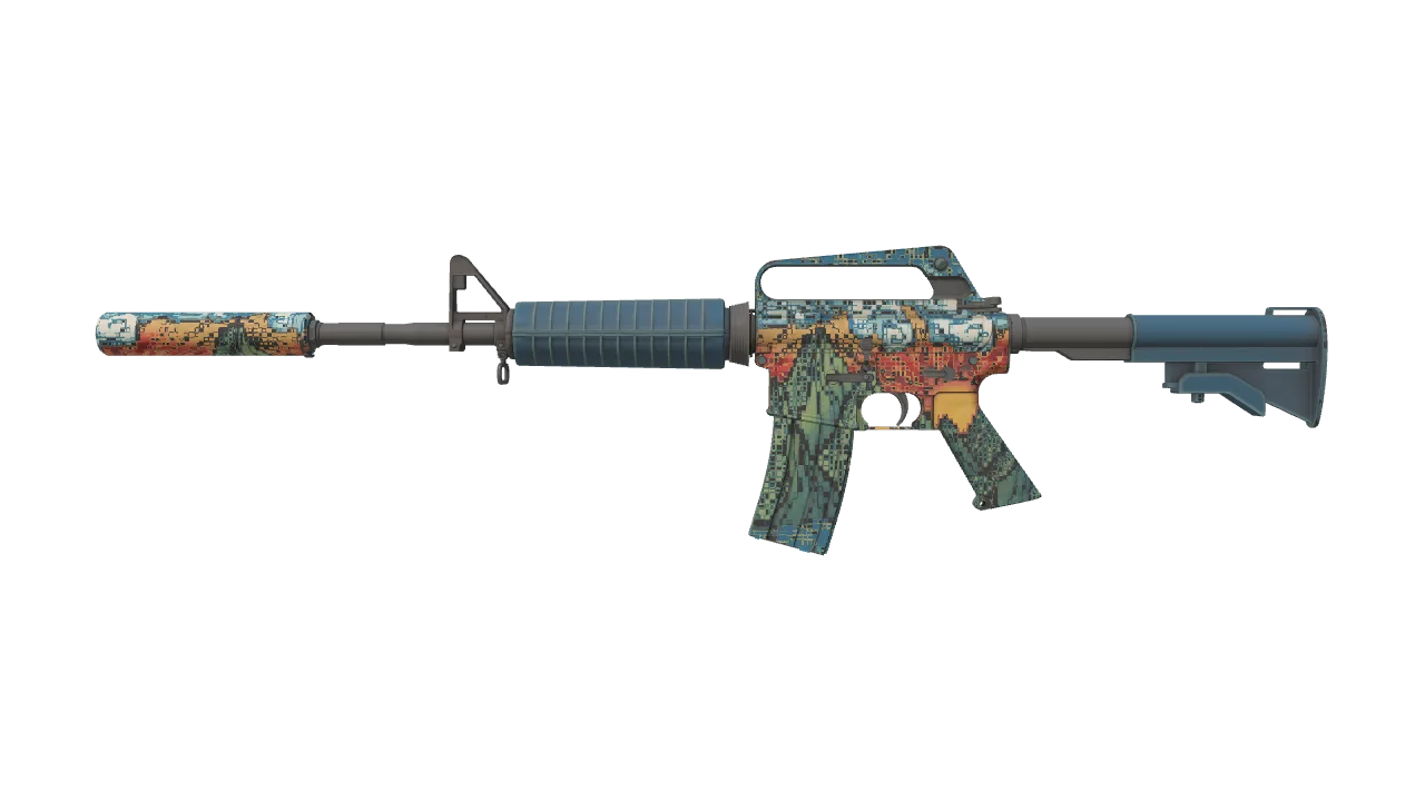 M4A1-S | Solitude seed #27, front