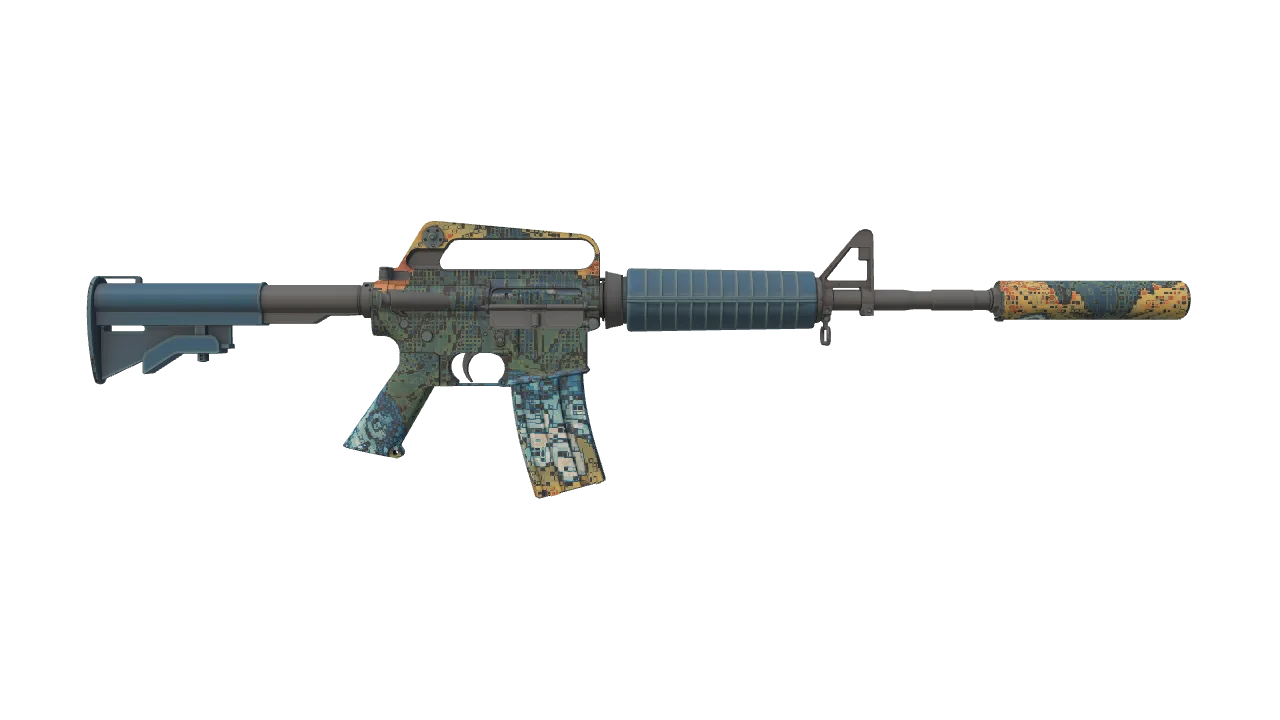 M4A1-S | Solitude seed #282, back