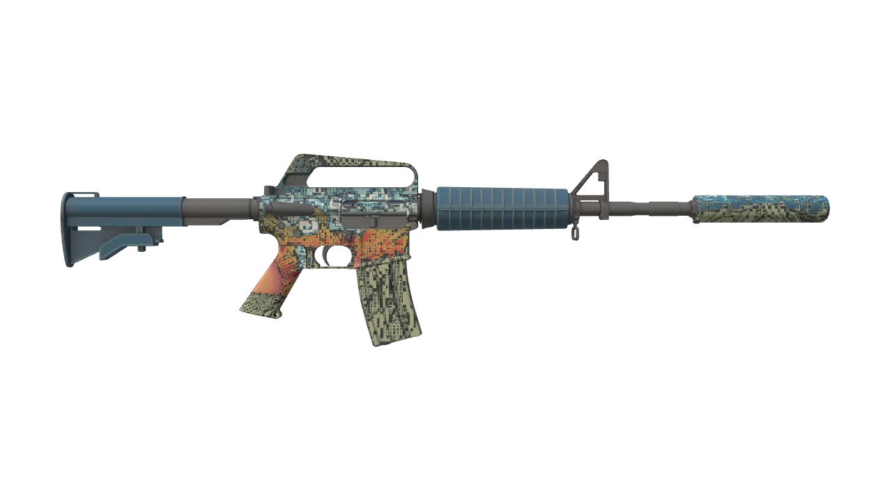 M4A1-S | Solitude seed #285, back