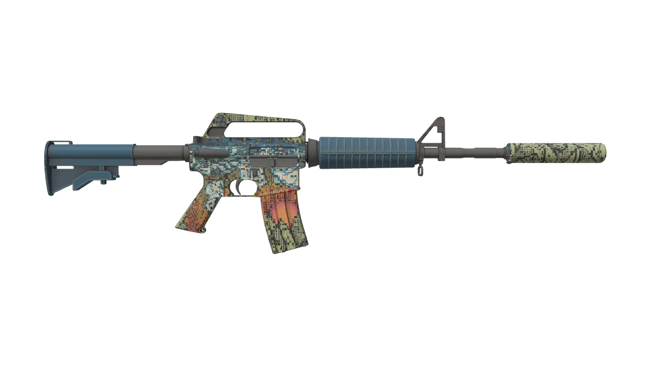 M4A1-S | Solitude seed #296, back
