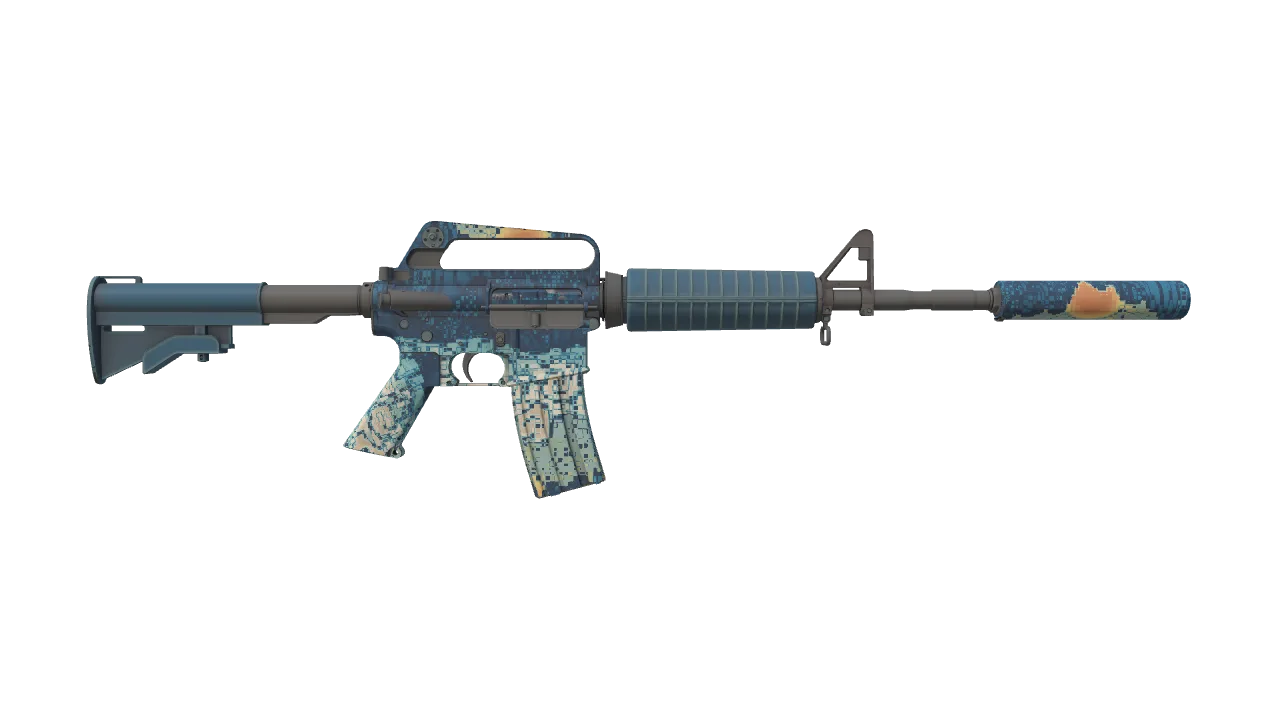 M4A1-S | Solitude seed #300, back