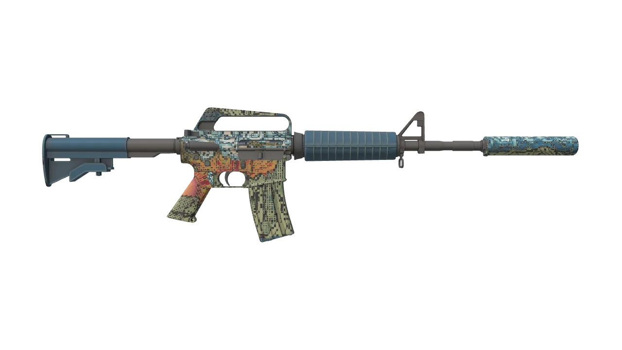 M4A1-S | Solitude seed #303, back