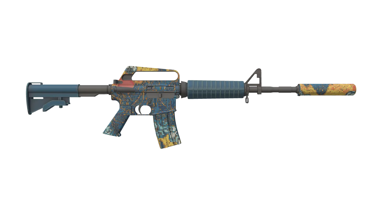M4A1-S | Solitude seed #304, back
