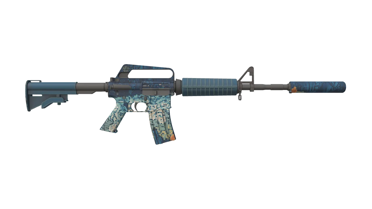 M4A1-S | Solitude seed #305, back