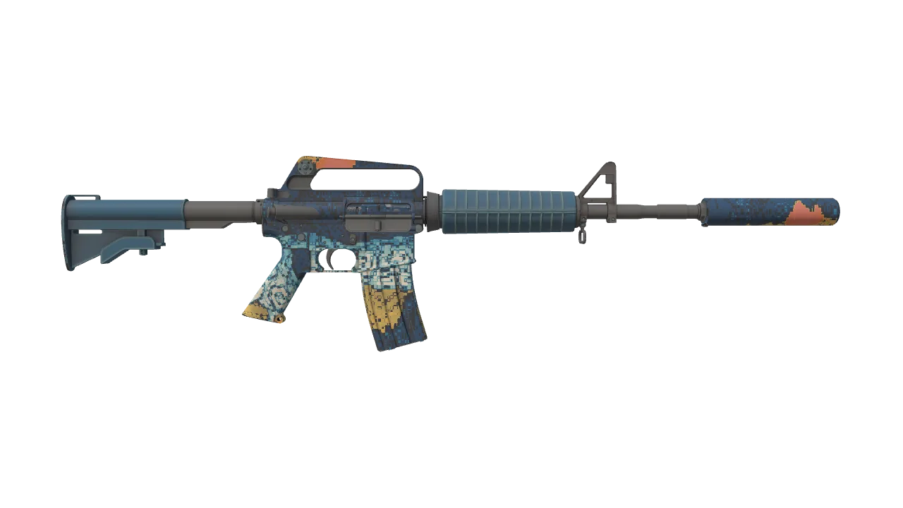 M4A1-S | Solitude seed #311, back