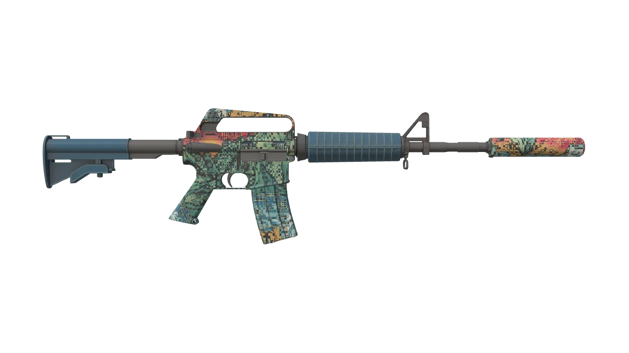 M4A1-S | Solitude seed #312, back
