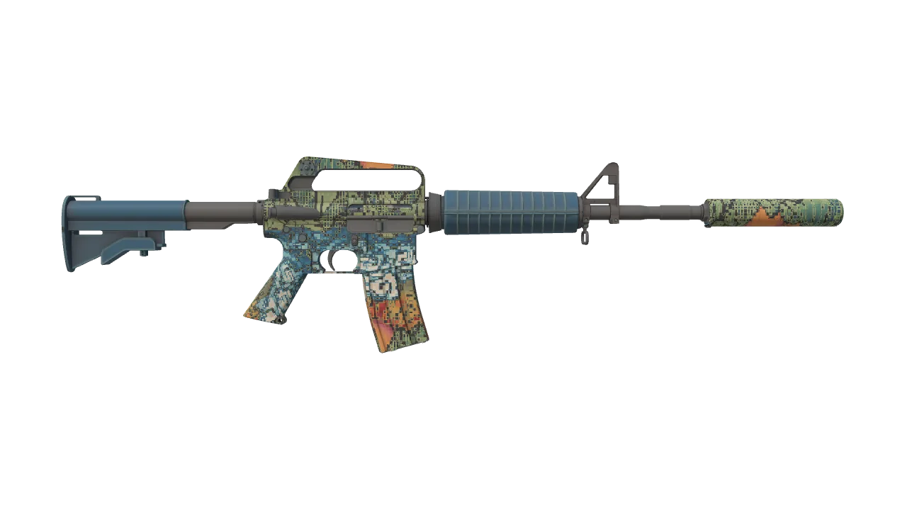 M4A1-S | Solitude seed #320, back