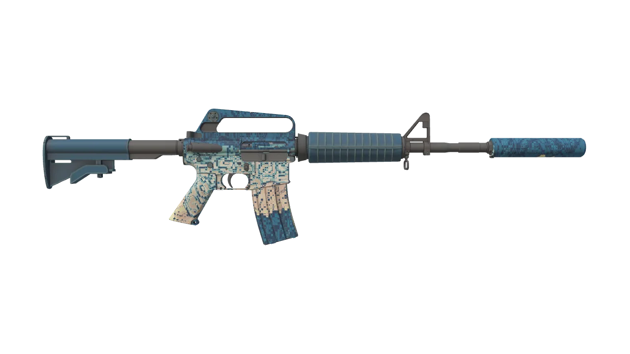 M4A1-S | Solitude seed #324, back