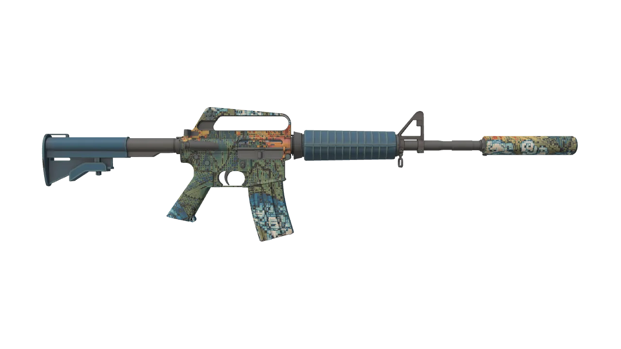 M4A1-S | Solitude seed #325, back