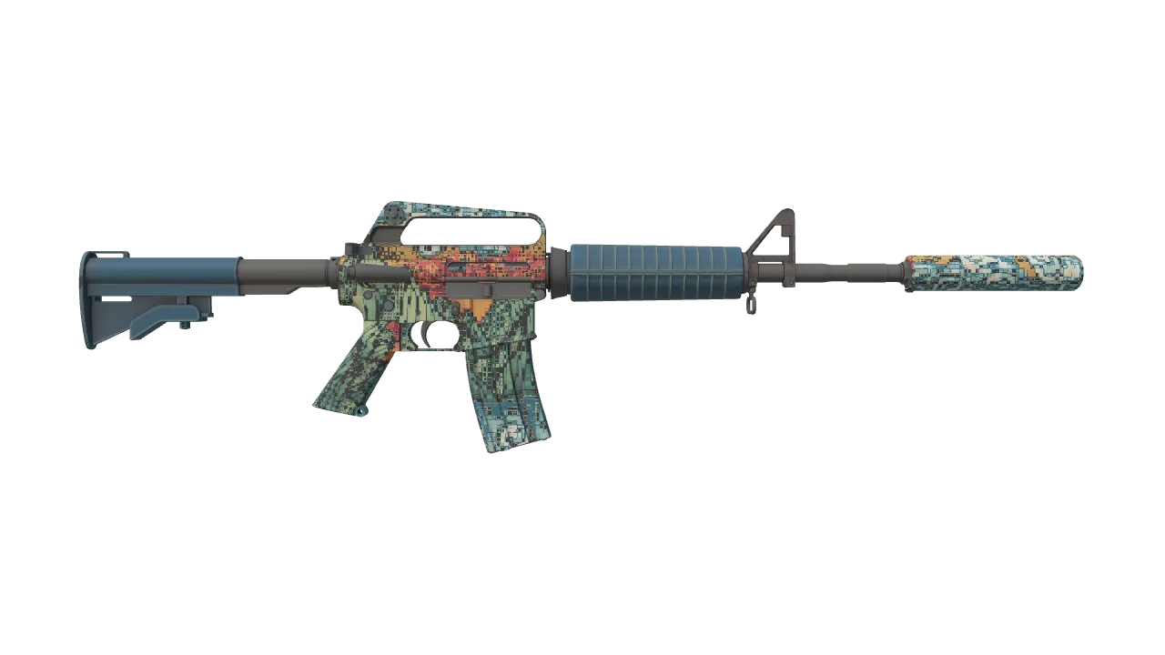 M4A1-S | Solitude seed #326, back
