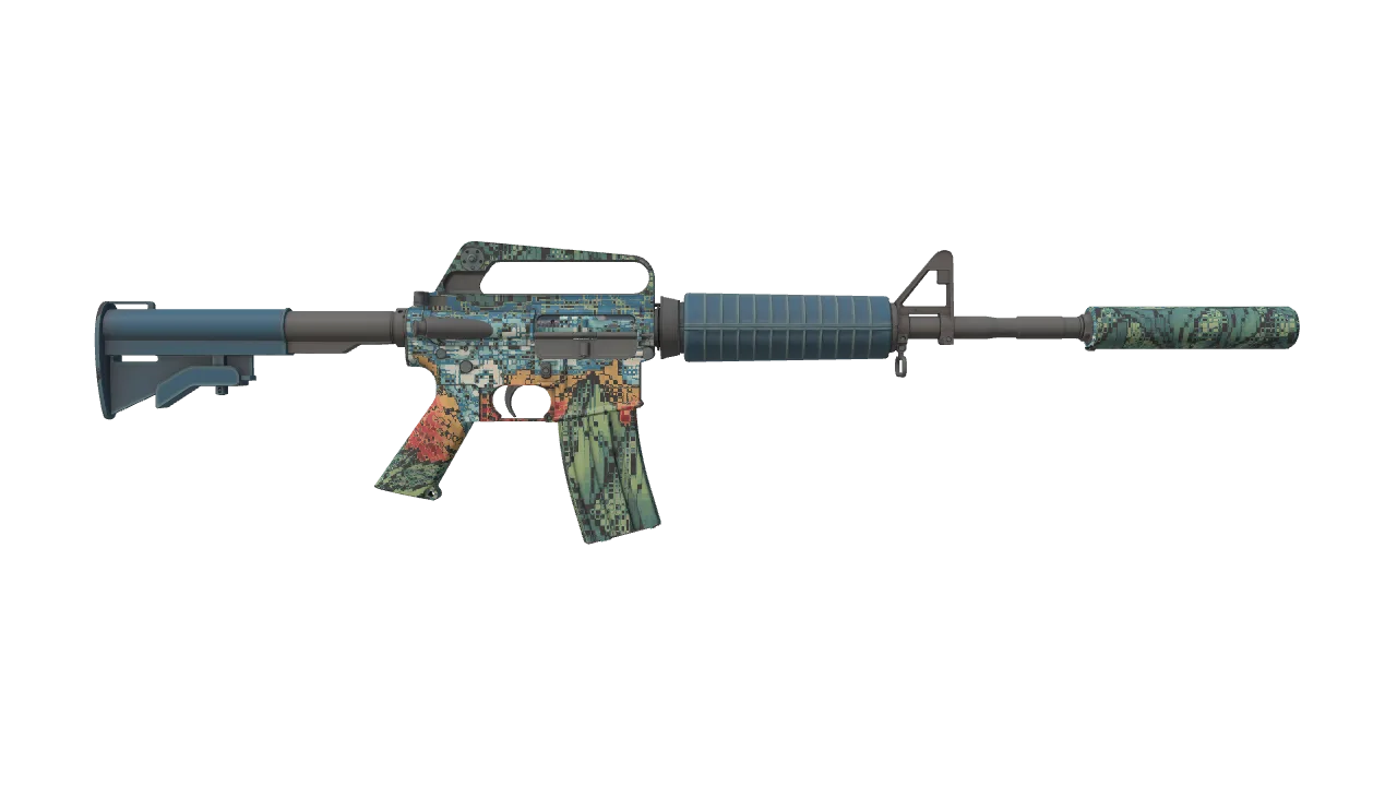 M4A1-S | Solitude seed #331, back