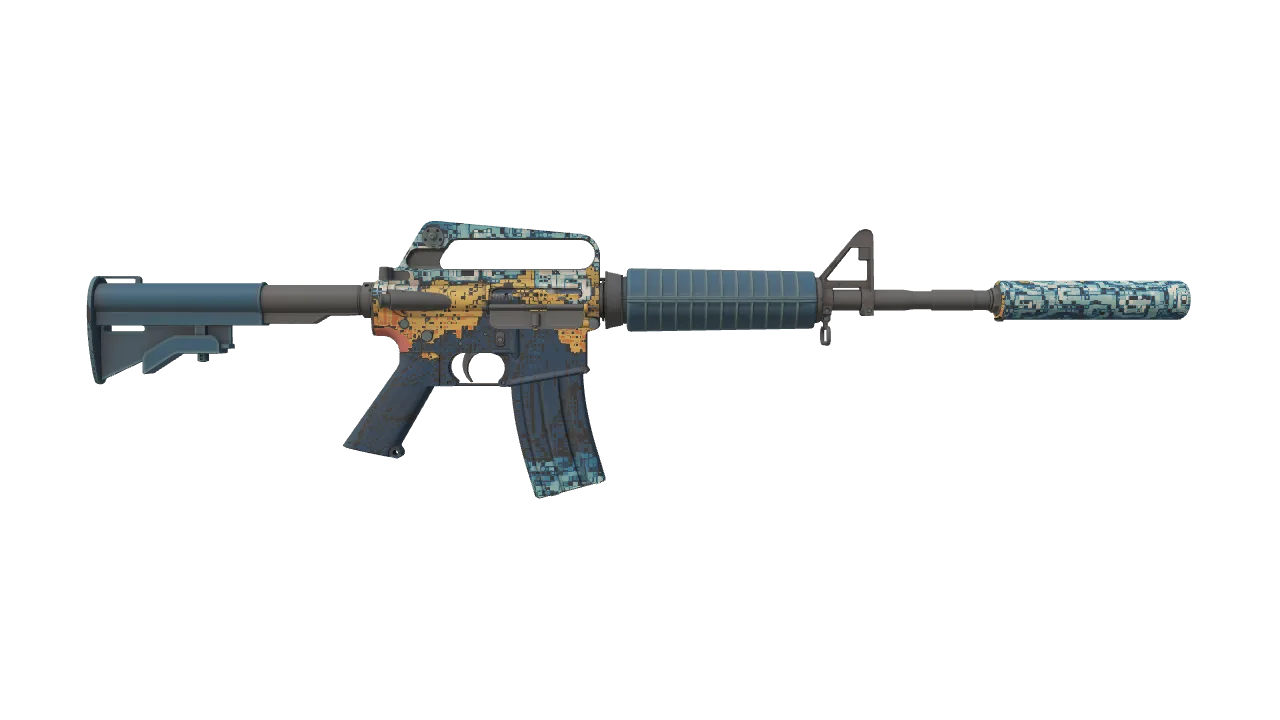 M4A1-S | Solitude seed #334, back