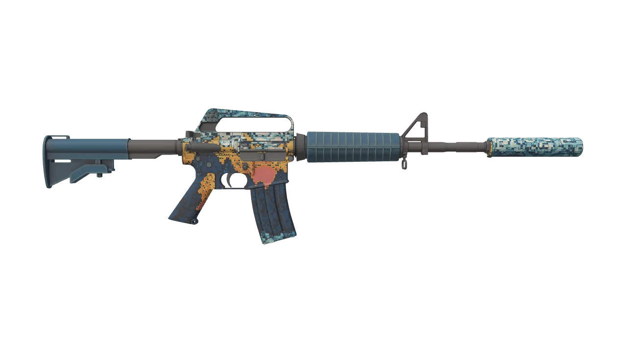 M4A1-S | Solitude seed #337, back